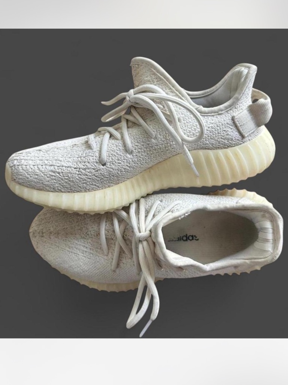 Adidas Yeezy Boost 350 V2 (Cream/Triple White) - Size Men's 4 / Women's 5.5